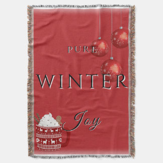 Pure Winter Joy w/Cocoa och julprydnader Filt