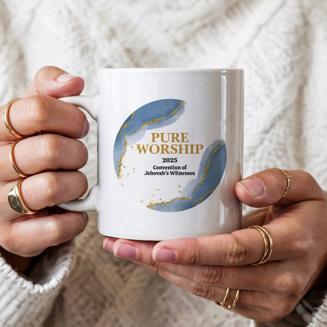 Pure Worship 2025 Convention JW-gåvor Kaffemugg (Skapare uppladdad)