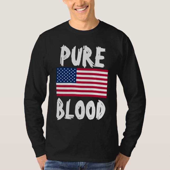 PUREBLOD (ANTIVAX) PATRIOTISKA T-SHIRTS (Framsida)