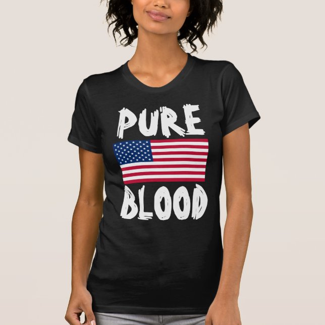 PUREBLOD (ANTIVAX) PATRIOTISKA T-SHIRTS (Framsida)