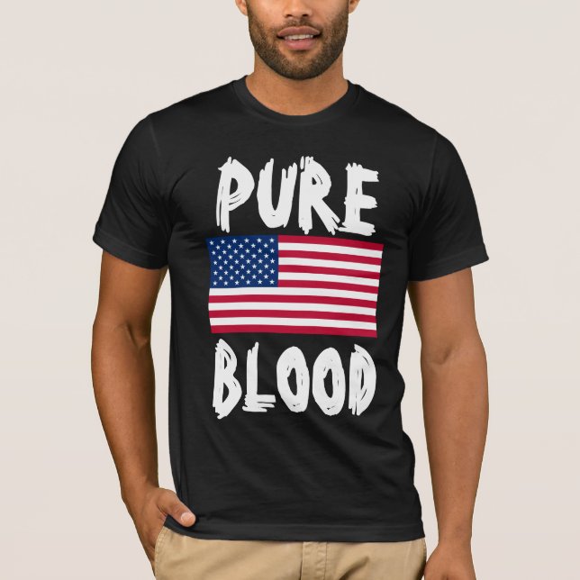 PUREBLOD (ANTIVAX) PATRIOTISKA T-SHIRTS (Framsida)