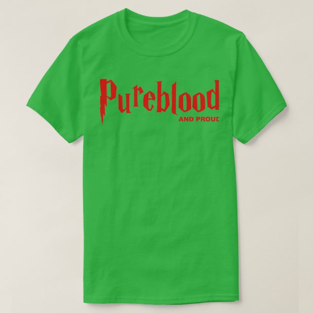 Pureblod och Proud T Shirt (Design framsida)
