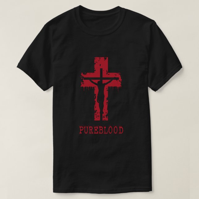 Pureblodet Jesus Pureblodet Crucifixion T Shirt (Design framsida)