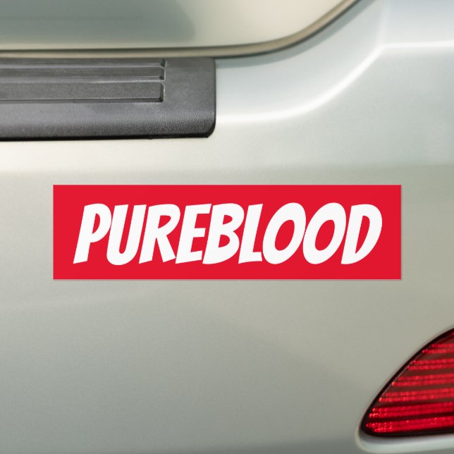 PUREBLOOD CHRISTIAN BUMPER STICKERS BILDEKAL (På Bil)