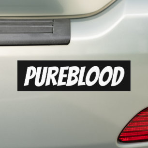 PUREBLOOD CHRISTIAN BUMPER STICKERS BILDEKAL