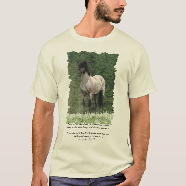 PureBlospansk Mustang Art & Dikt T-Shirt (Framsida)