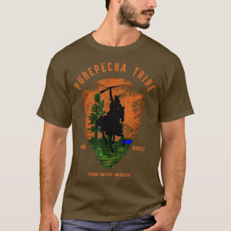 Purepecha Tribe Native Mexican Indian Proud Retro T Shirt