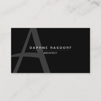 PurePro No8B vitMonogram Visitkort