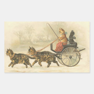PUrfect-vykort Rektangulärt Klistermärke