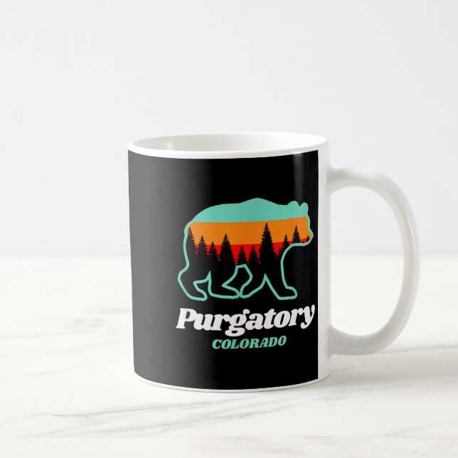 Purgatory colorado skidåkning snowboard björn  kaffemugg (Höger)