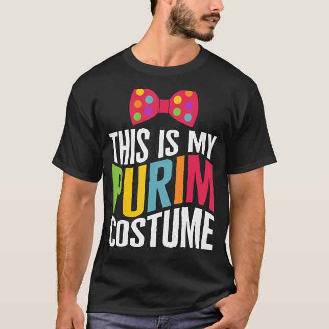 Purim, det här är min renminskostumma, Bow Tie Jew T Shirt (Framsida)