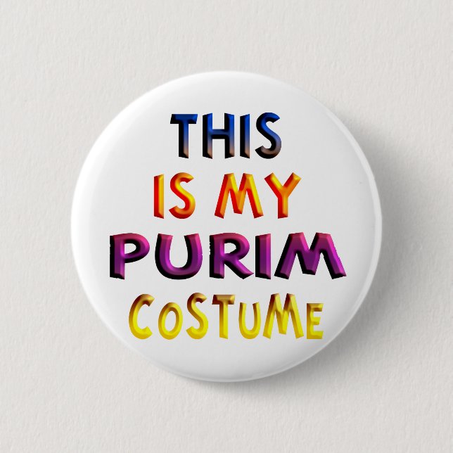 Purim dräkt knapp (Framsida)