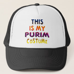 Purim dräkt truckerkeps