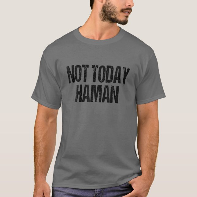 Purim-festival - inte i dag Haman Costume T Shirt (Framsida)