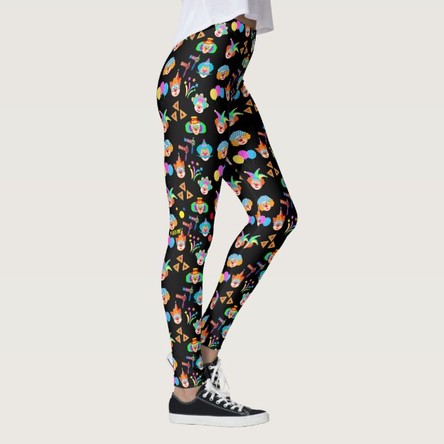 Purim Festival Kids Party Cute Clown Carnival Leggings (Höger)