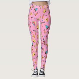 Purim Festival Kids Party Cute Clown Carnival Leggings