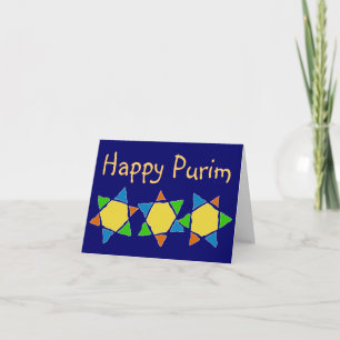 Purim firande kort