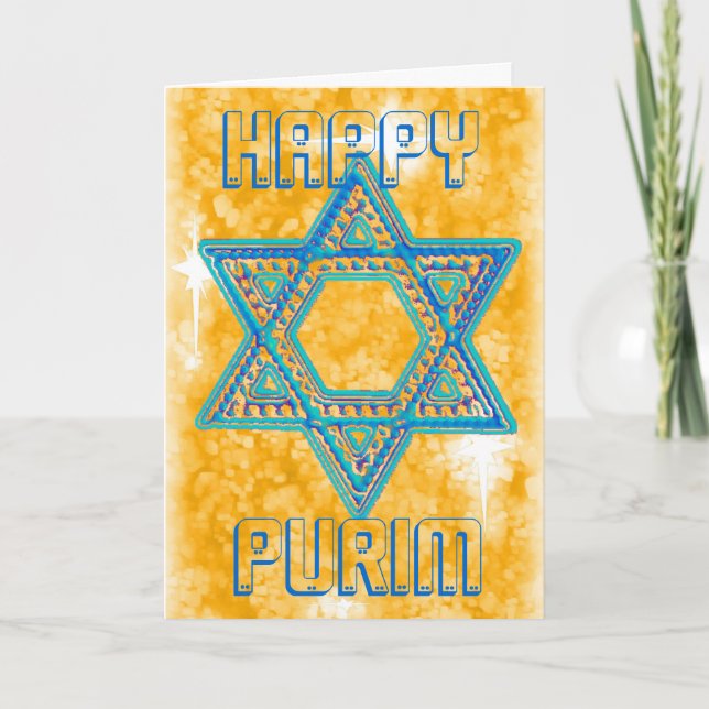 Purim firandekort kort (Framsida)