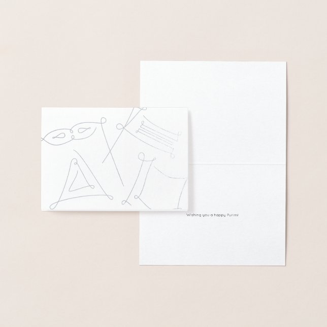 Purim Folierat Kort (Display)