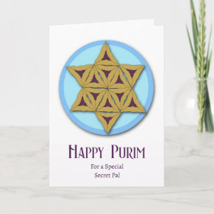 Purim for Secret Pal Hamantaschen Magen David Kort