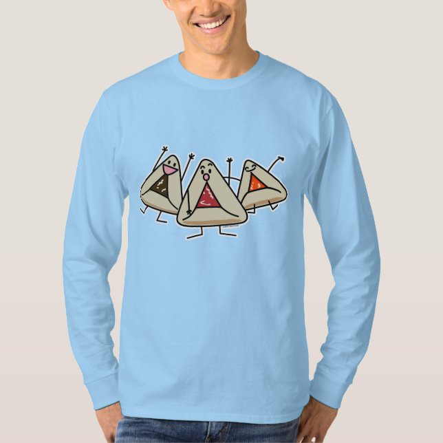 Purim hamantaschen bakelse Sameach Oznei Haman T Shirt (Framsida)