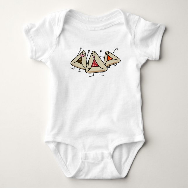 Purim hamantaschen bakelse Sameach Oznei Haman T Shirt (Framsida)