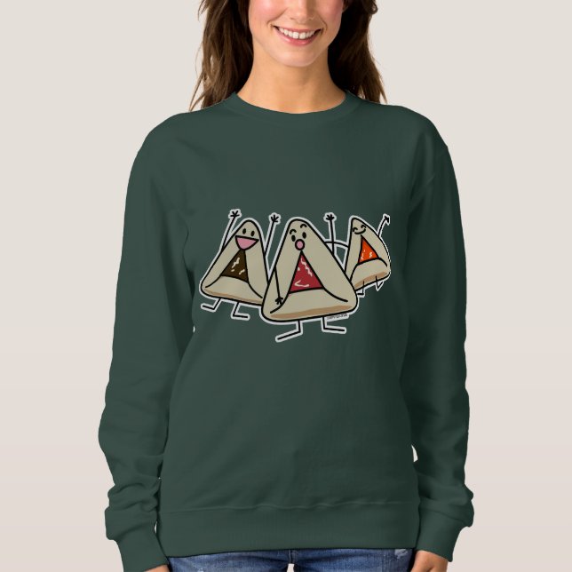 Purim hamantaschen bakstry Sameach Oznei Haman T Shirt (Framsida)