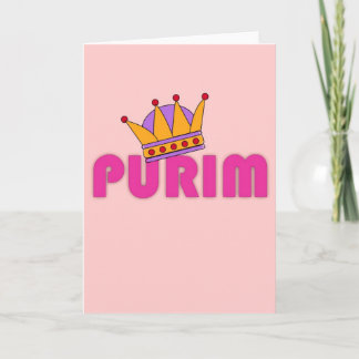 Purim kort med kronan