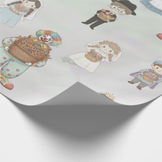 Purim-kostym Barn Karaktärsinsamling Presentpapper