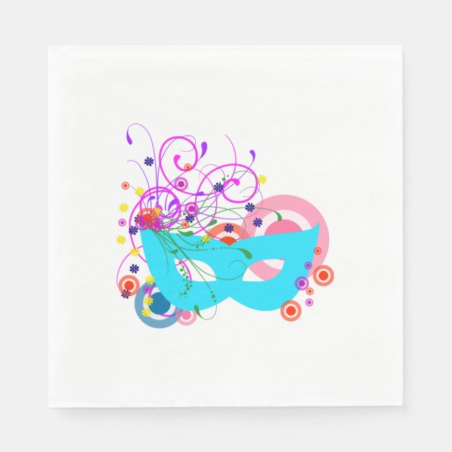 Purim Mask Pappersservett (Framsidan)