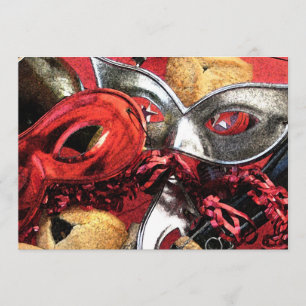 Purim maskerar & den Hamentashen inbjudan