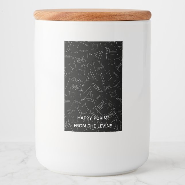 Purim Mat Etikett (Framsida)