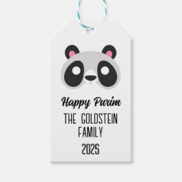 Purim panda björnmaskmaskmaskmaskmaskmaskerad kost presentetikett
