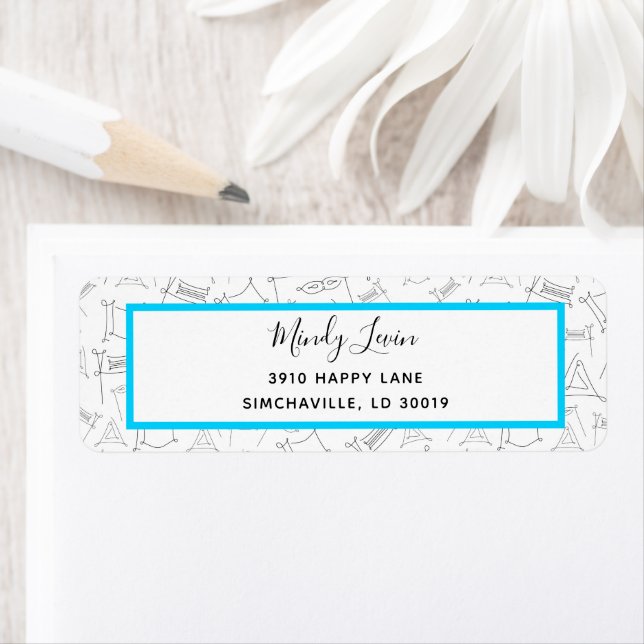 Purim Returadress Etikett (Insitu)