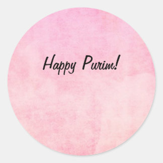 Purim Sticker Runt Klistermärke