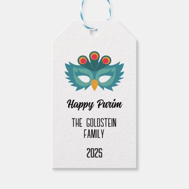 Purim uggla maskmaskmaskmaskmaskmaskmaskmaskmaskma presentetikett (Framsidan)
