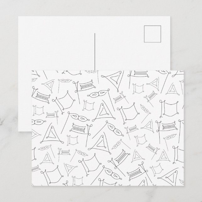 Purim Vykort (Fram/baksida)