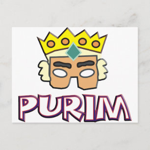 Purim Vykort