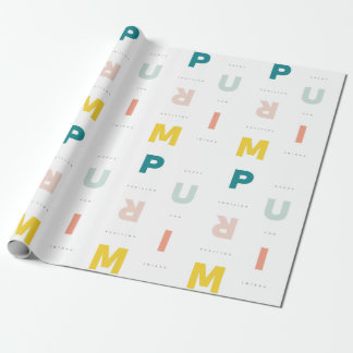 Purimpastellerna Roligt Lycklig Presentpapper