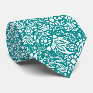 Purist Blue and White Romantic Paisley Mönster Slips