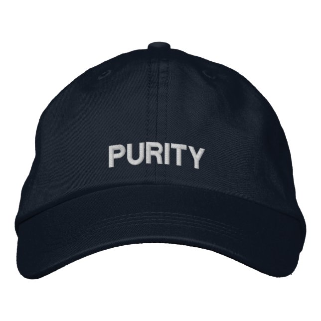 PURITY (NAVY) BRODERAD KEPS (Framsida)
