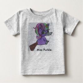 purkle småbarn hoodie tee shirt