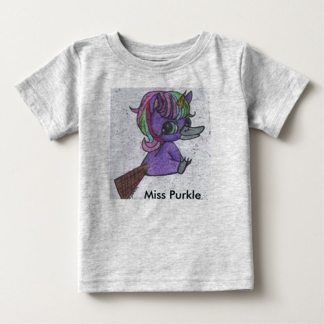 purkle småbarn hoodie tee shirt (Framsida)