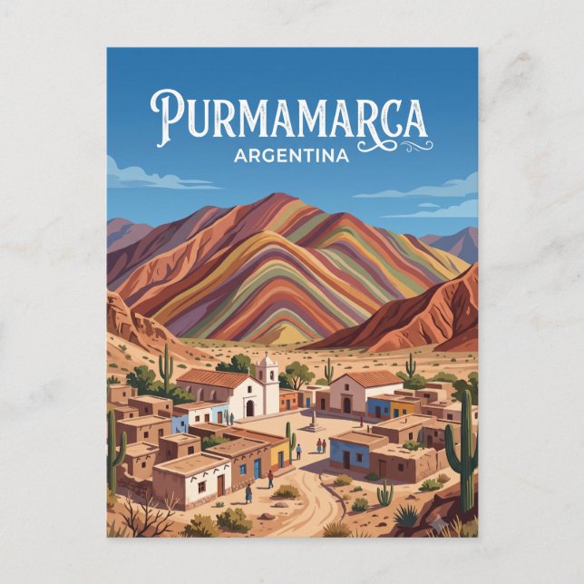 Purmamarca Argentina Vykort (Framsida)