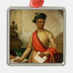 Purniya högsta minister av Mysore, c.1801 (ol Julgransprydnad Metall