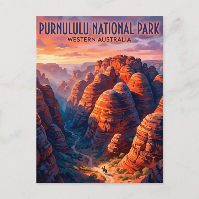 Purnululu Nationalpark Australien Vykort (Framsida)