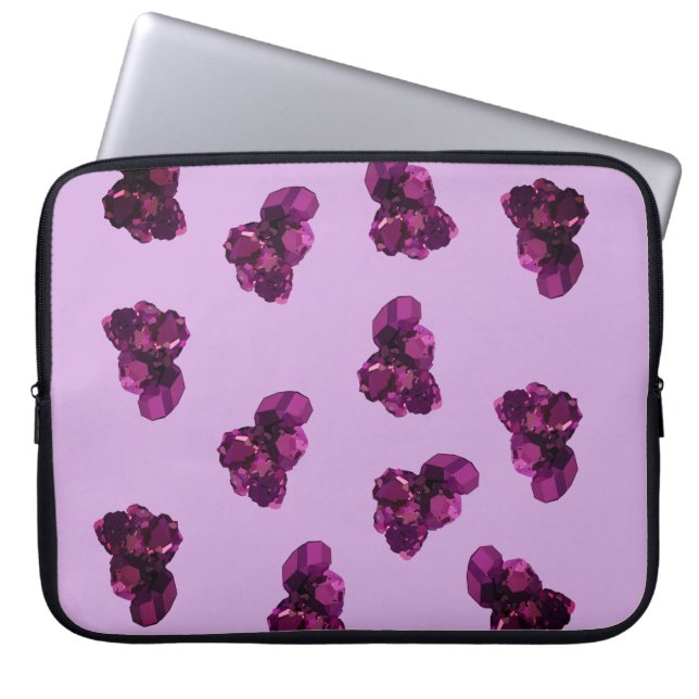Purp;e Ametysts Neoprene Laptop sleeve 15 tum (Framsidan)