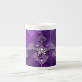 Purple Abstract Fractal Bird Benporslin Mugg
