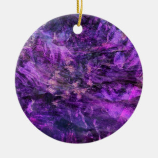 Purple Abstract Galaxy Ornament