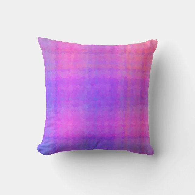 Purple Abstract Mosaic Seamless Pattern Kudde (Framsida)